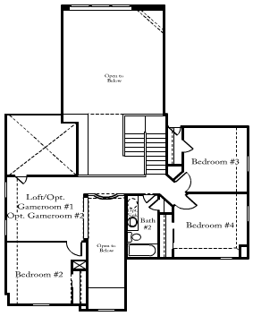 avana circle c model home floorplan floor 2